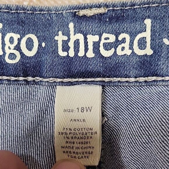 INDIGO THREAD COMPANY WOMENS JEANS SIZE 18W - Picture 5 of 8